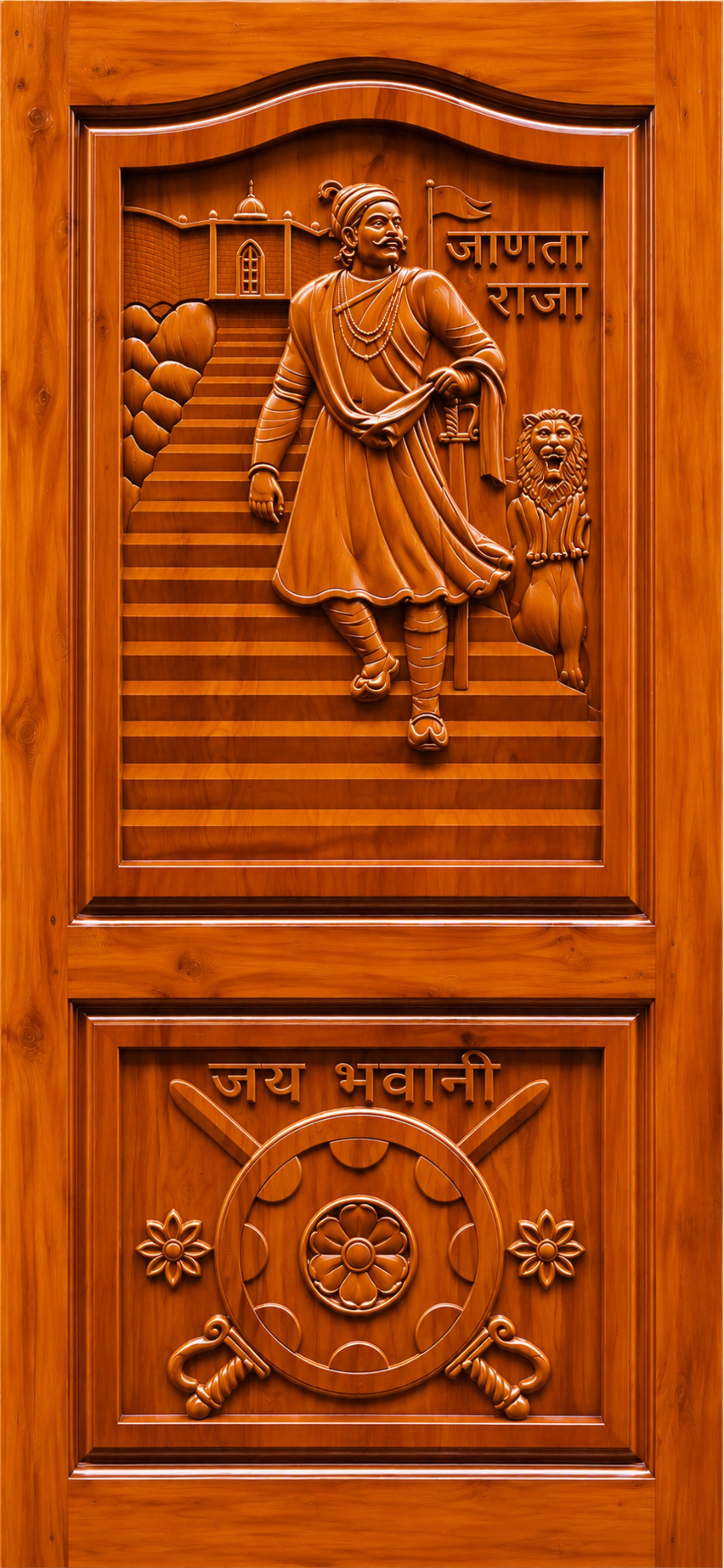 Two Panel Carving Door