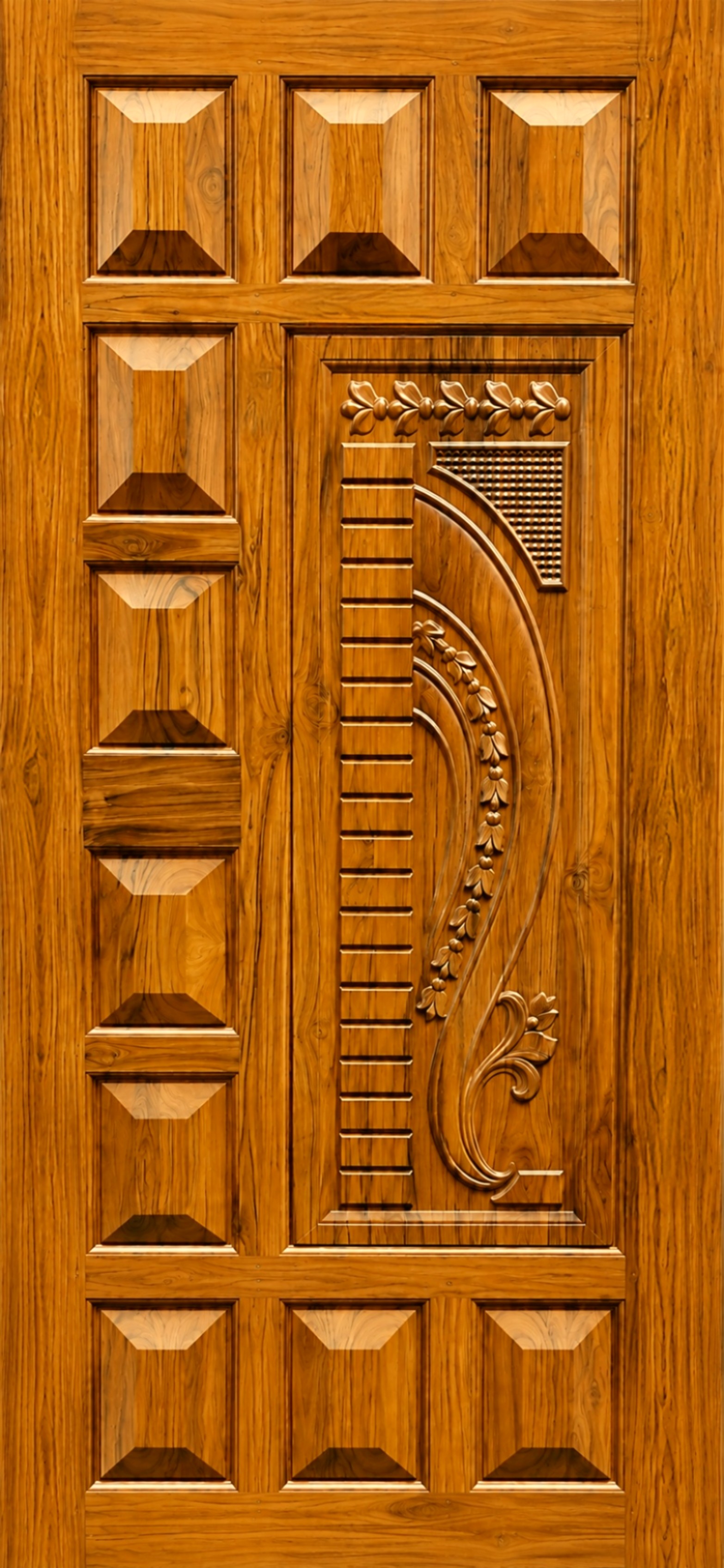 Side Panel Carving Door | Wooden Doors | Ganesh Doors